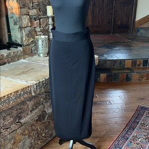 Misook Black Maxi Skirt with Side Slit